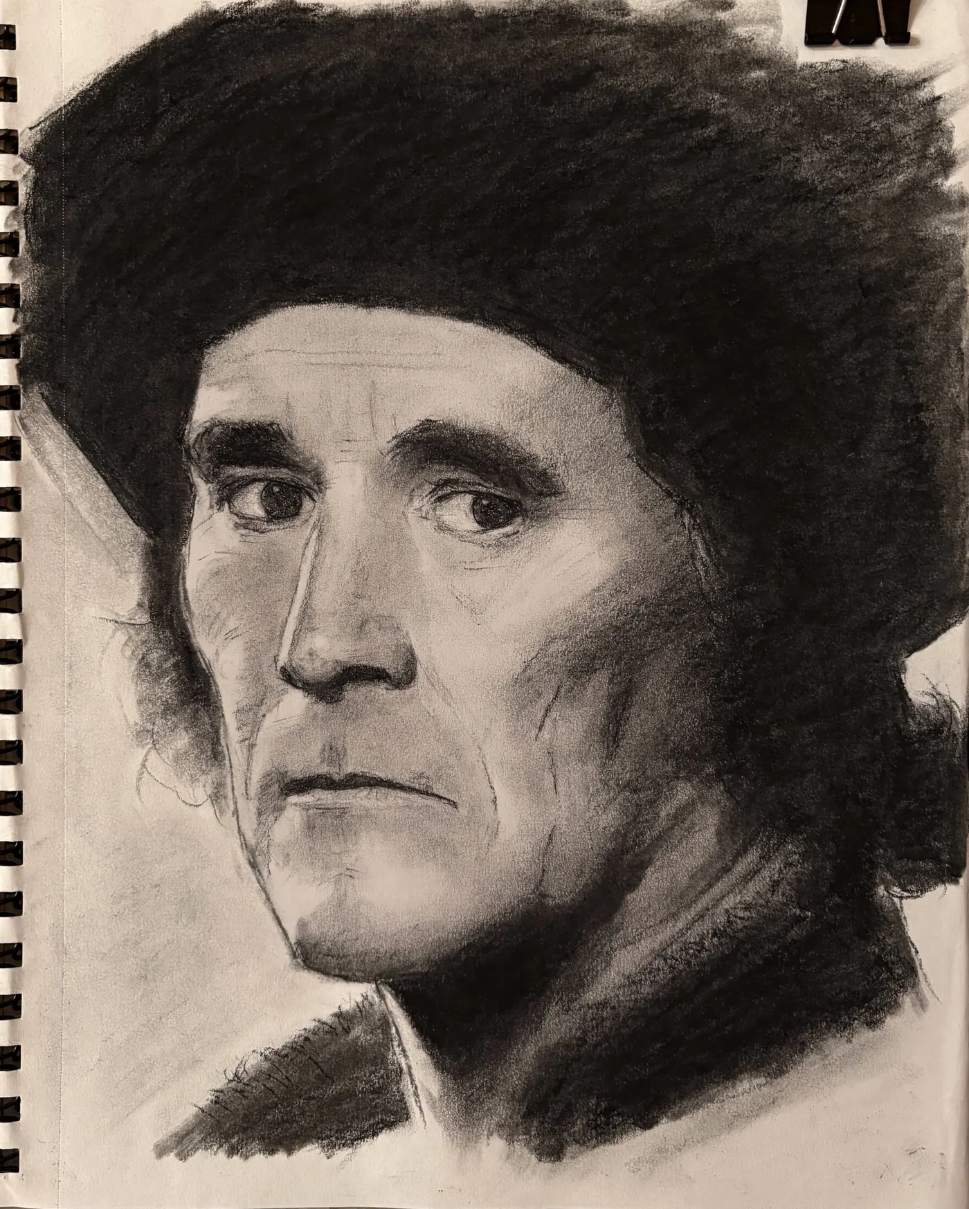 Final charcoal portrait